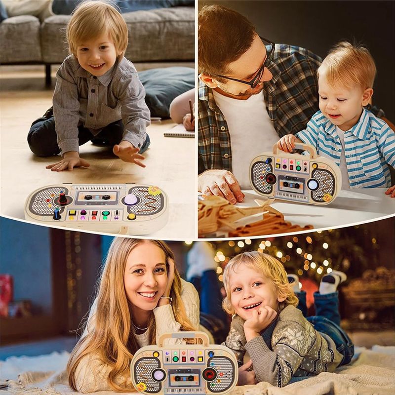Pro Montessori Wooden Digital  - Montessori Wooden Busy Board Toddler ulasan dan harga