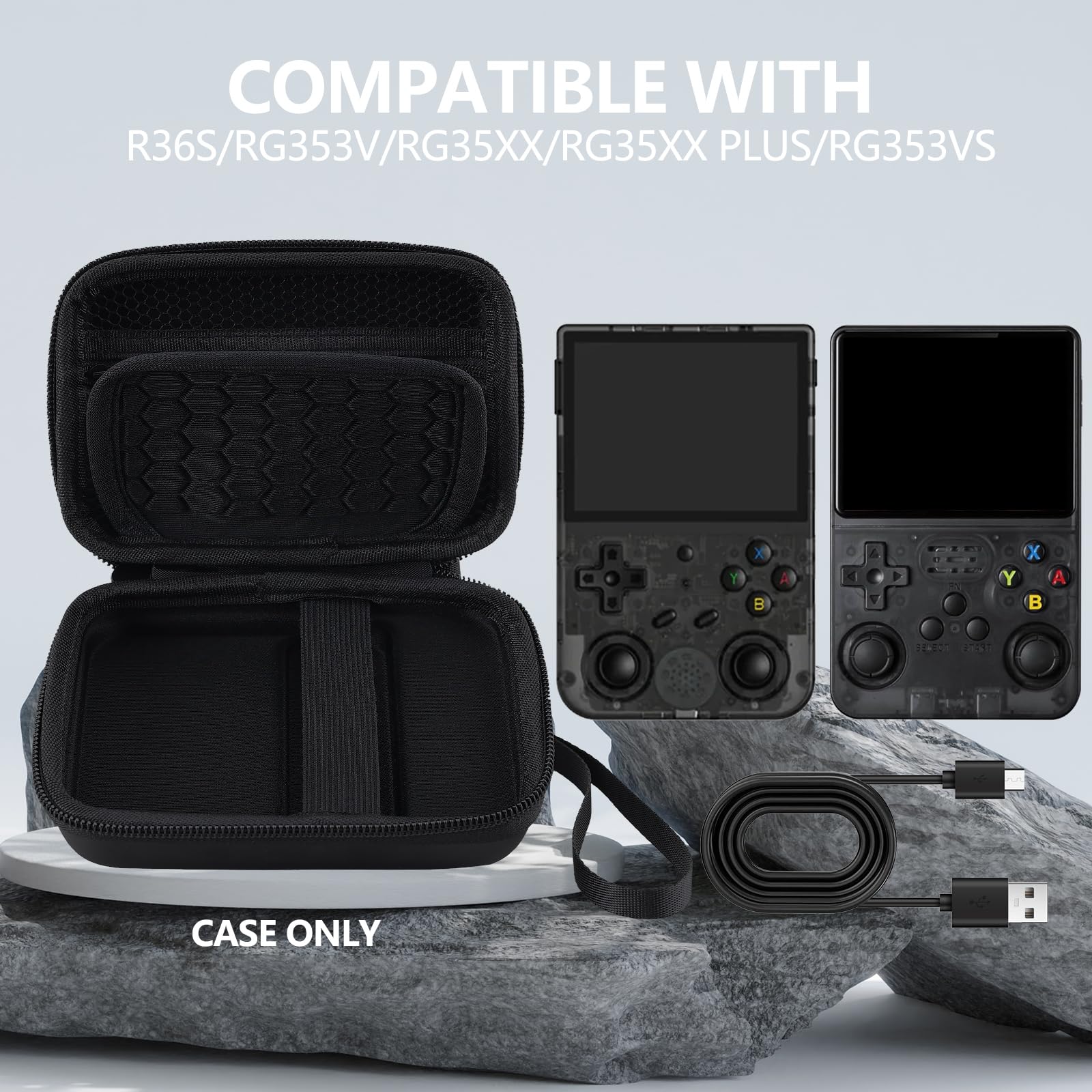 Portable Storage Case Bag for  - Retro Handheld Game Console R36S ulasan dan harga