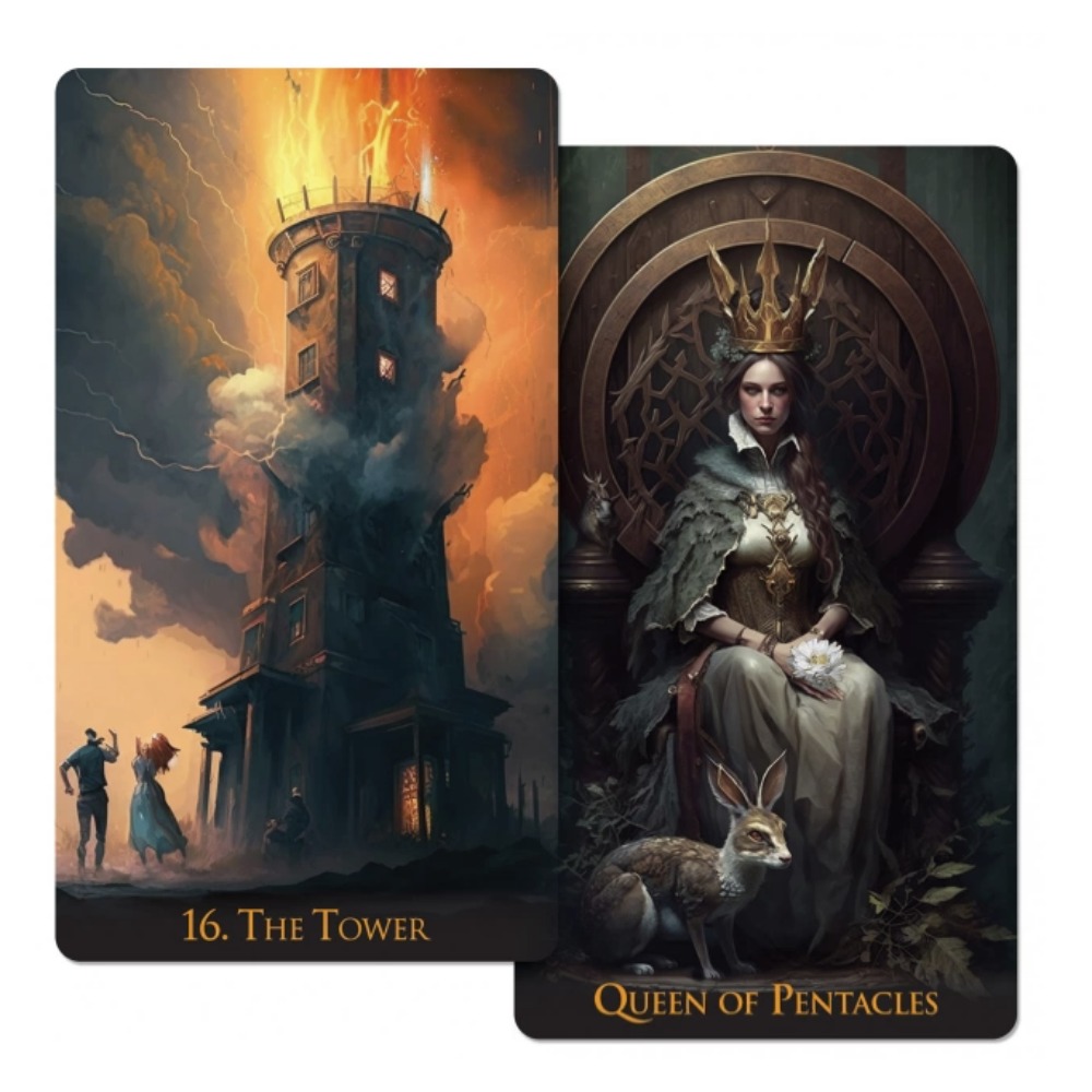 12*7cm Weird World Tarot 78 Ca - Tarot Cards Deck With Guidebook ulasan dan harga