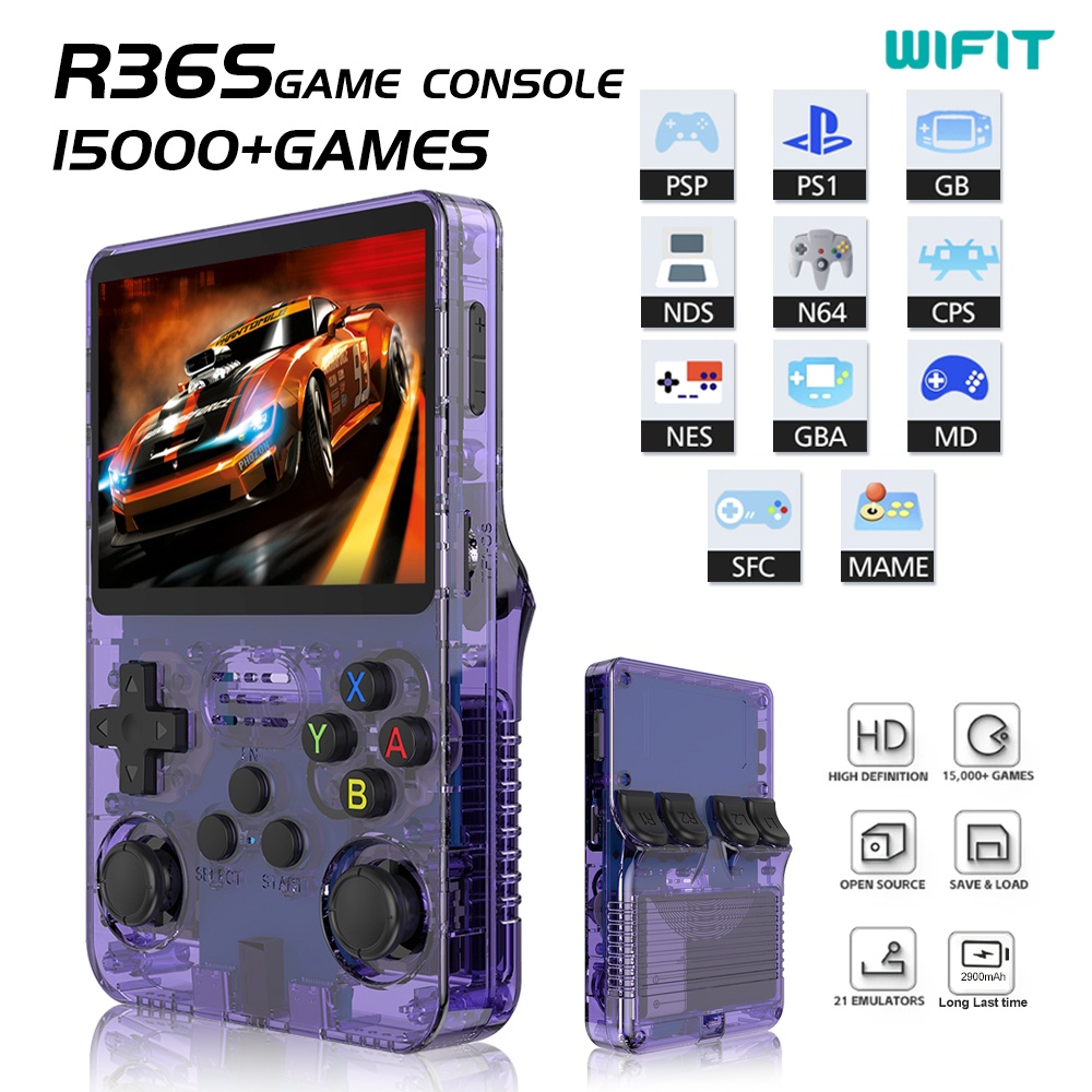 R36s handheld game console por - Retro Handheld Game Console R36S ulasan dan harga
