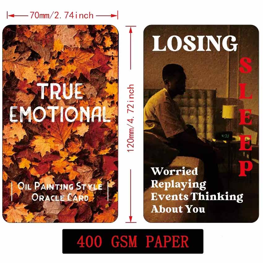12x7 cm True Emotional Oracle  - Tarot Cards Deck With Guidebook ulasan dan harga