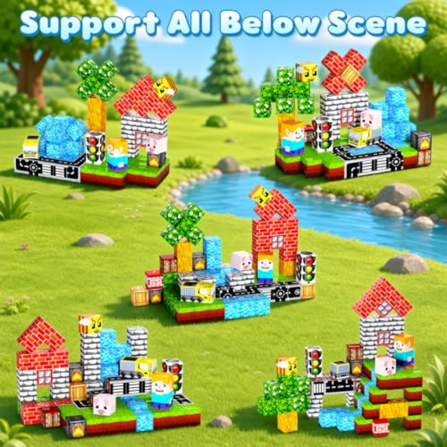 100PCS Magnetic Blocks, 0.8 in - Magnetic Building Tiles Set 100Pcs ulasan dan harga